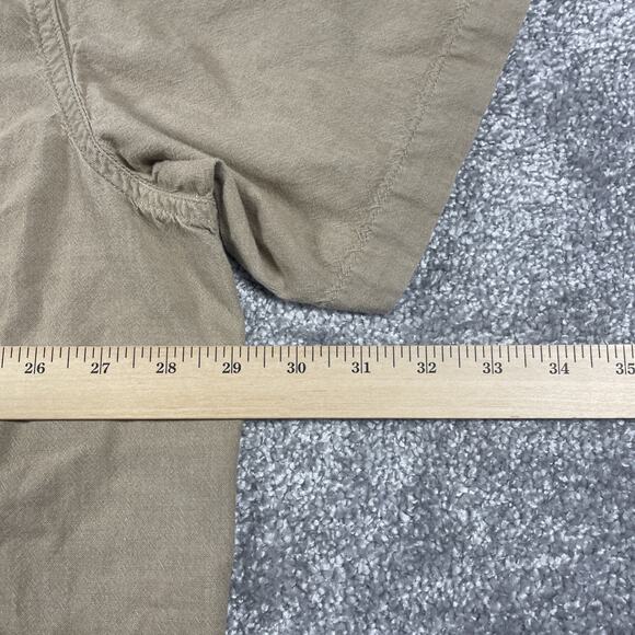 Carhartt Button Down Shirt Mens 2XL Loose Fit Short Sleeve Workwear Tan XXL - Picture 8 of 9